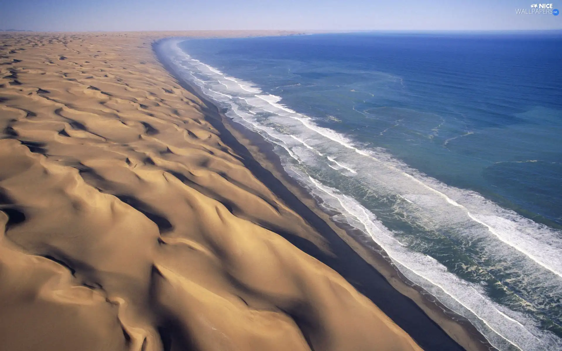 Dunes, sea, Waves