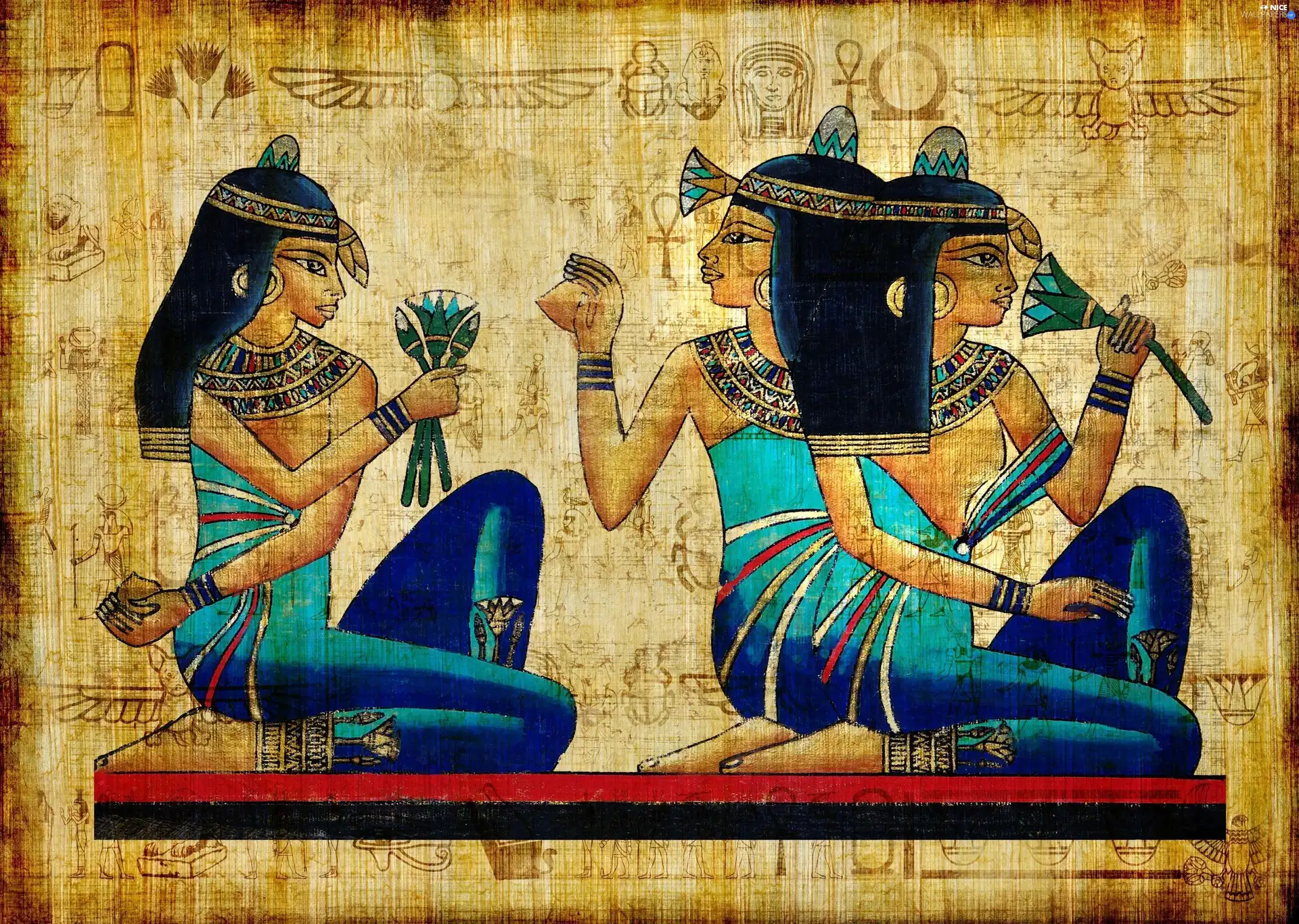 Goddesses, Womens, ancient, Egypt, picture