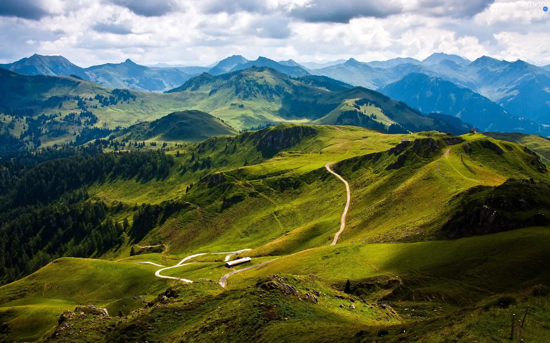 Mountains, green