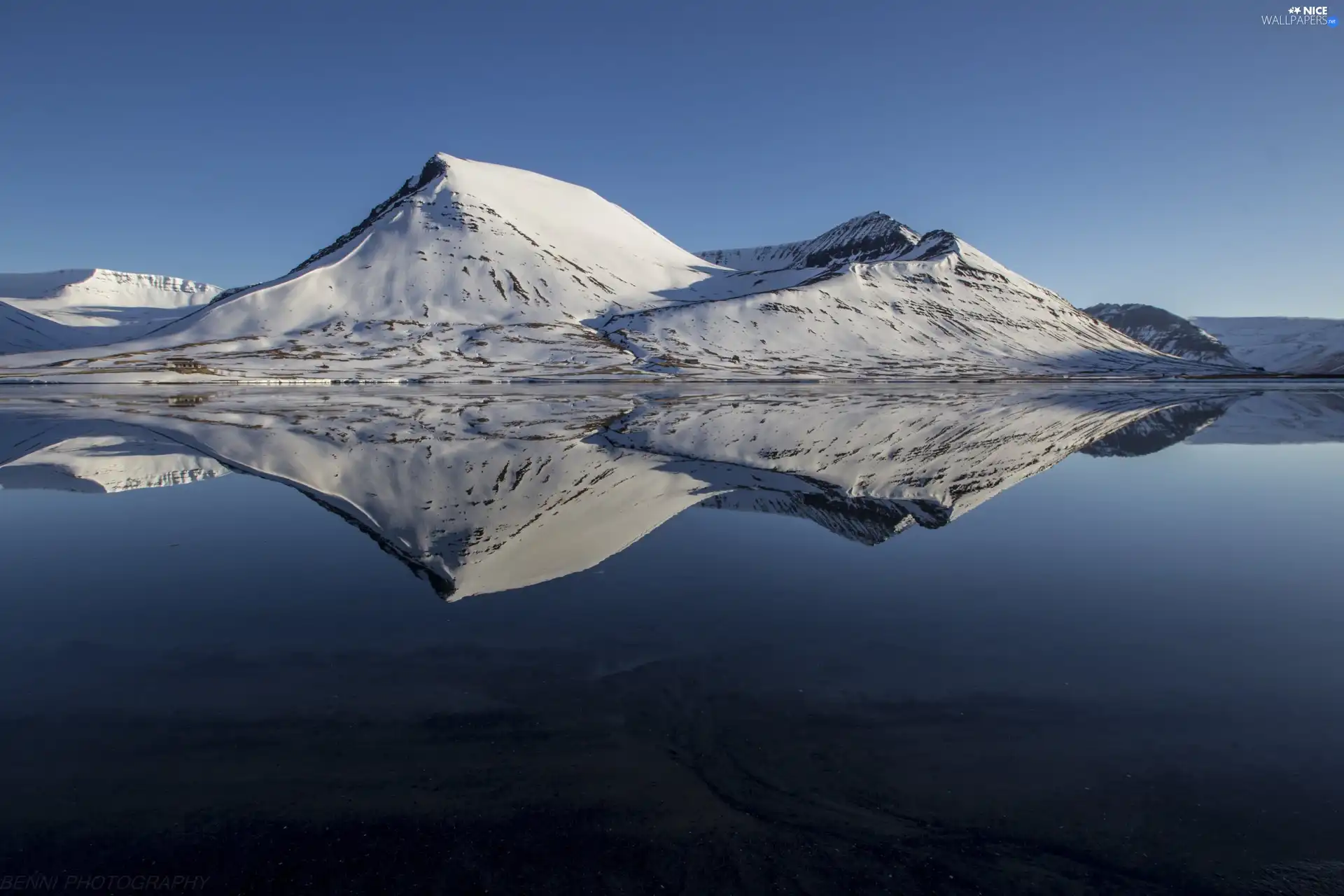 Mountains, lake