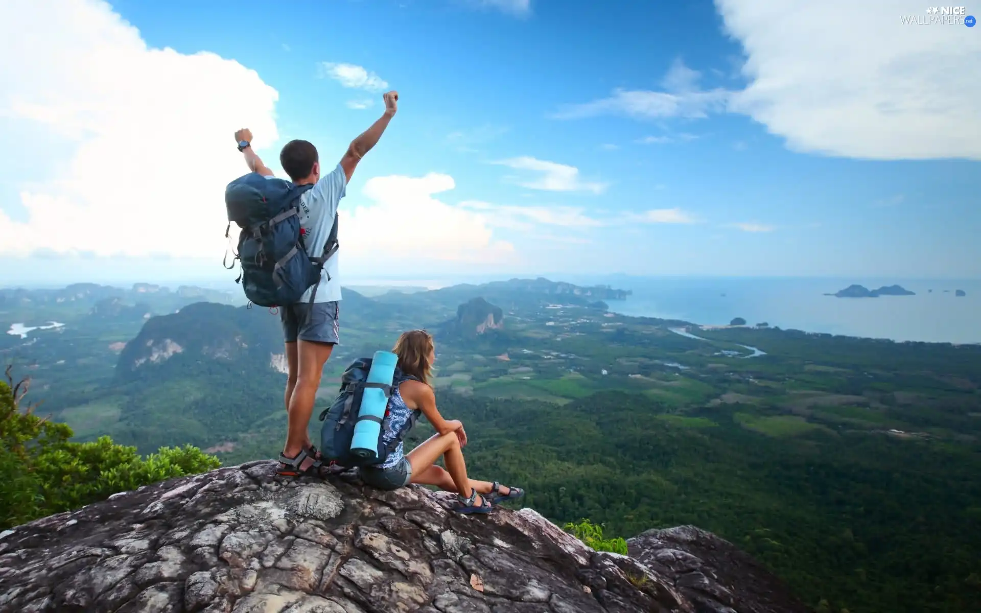 Mountains, People, panorama, mount