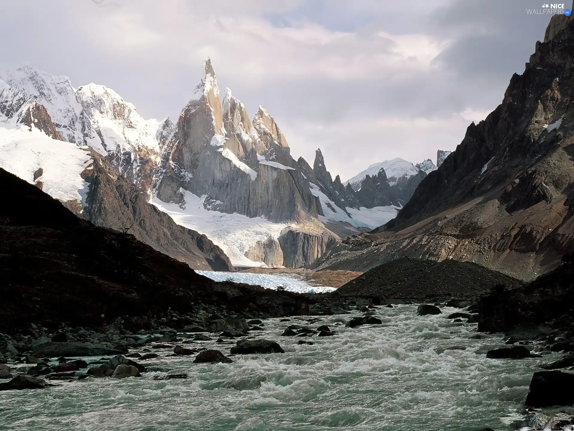 Mountains, River