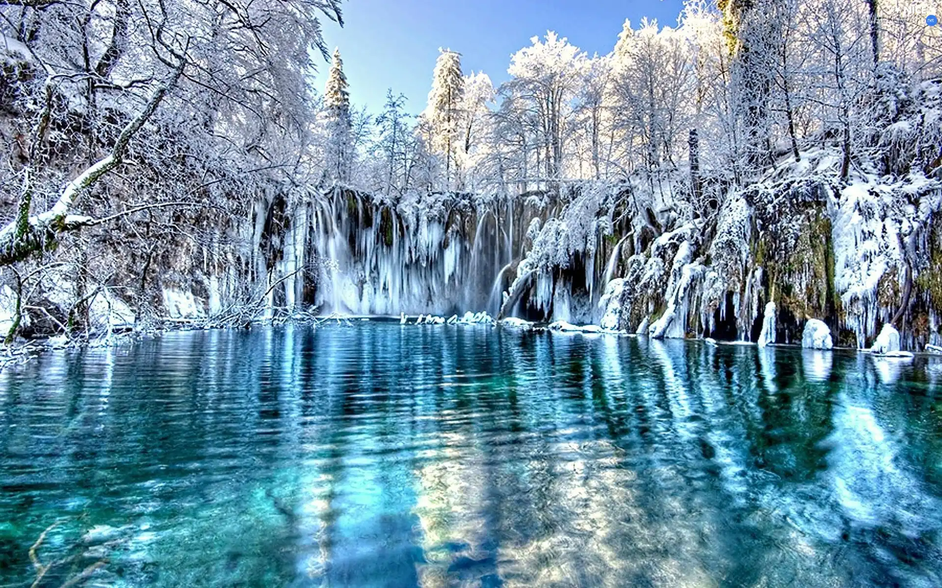 water, landscape, winter